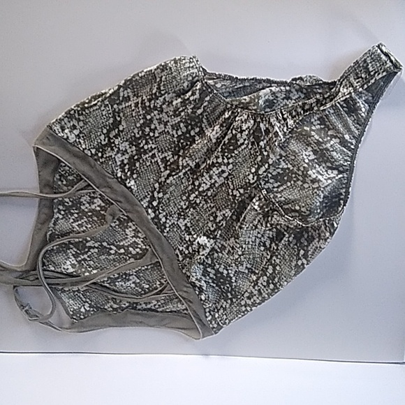 NWOT Intimately Free People Nights Out Snakeskin Print Bodysuit - Picture 5 of 8